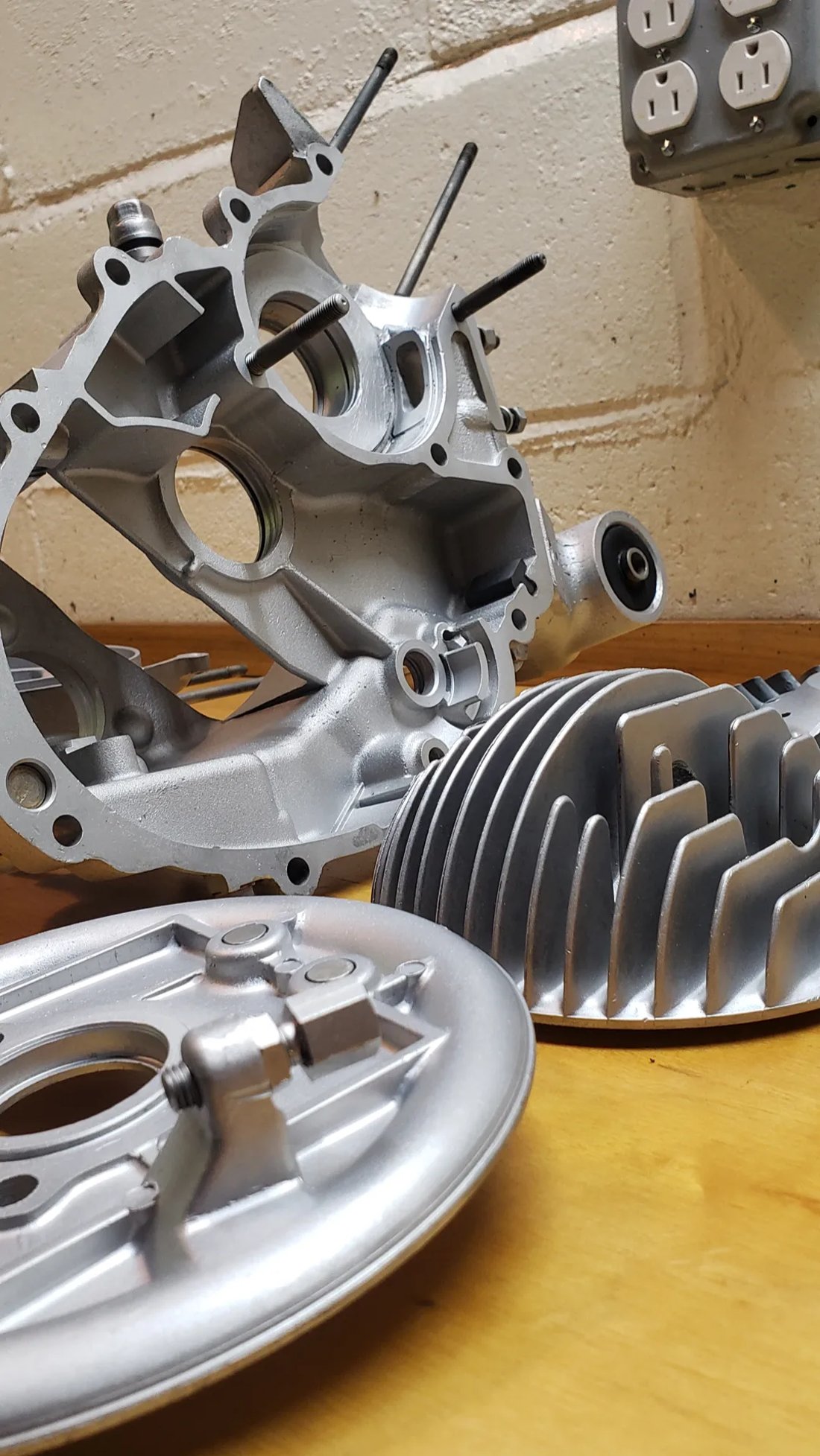 Restored aluminum component